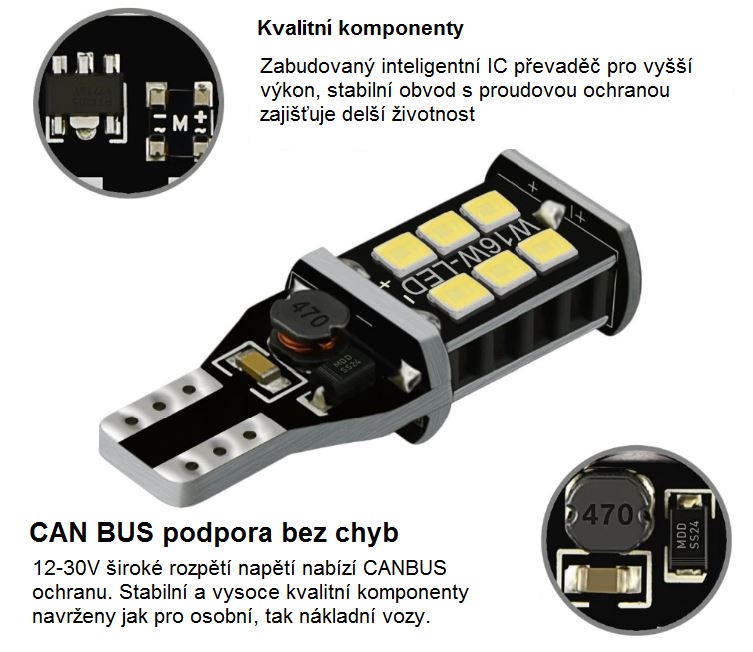 T15 W16W LED žárovka